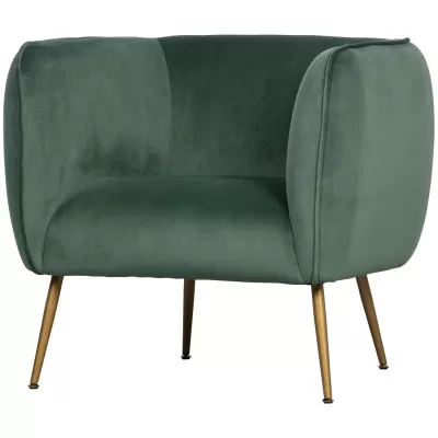 Scout fauteuil velvet groen